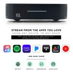 VSSL A.1x 2-Channel Audio Streaming Amplifier, Compatible with AirPlay 2, Chromecast, Amazon Alexa, Spotify Connect, Bluetooth